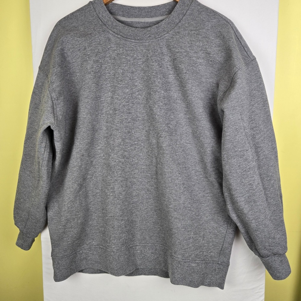 Lululemon perfectly oversized crewneck sweatshirt in gray. No size tag. Size 6??